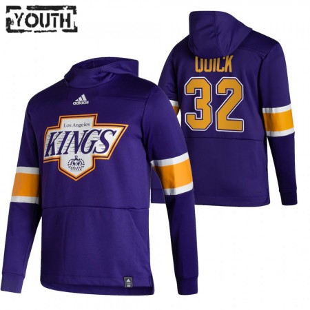 Kinder Eishockey Los Angeles Kings Jonathan Quick 32 2020-21 Reverse Retro Pullover Hooded Sweatshirt